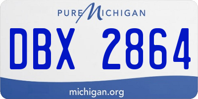 MI license plate DBX2864
