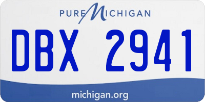 MI license plate DBX2941