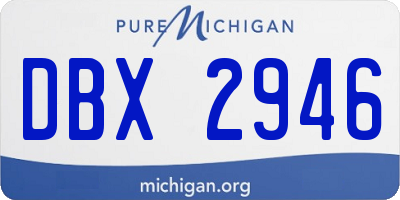 MI license plate DBX2946