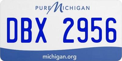 MI license plate DBX2956