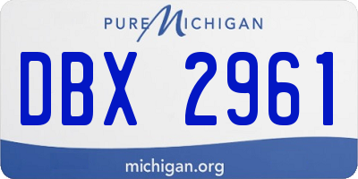 MI license plate DBX2961