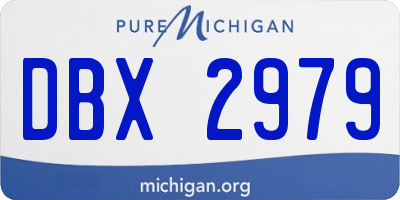 MI license plate DBX2979