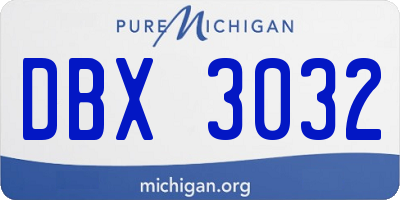 MI license plate DBX3032