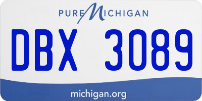 MI license plate DBX3089
