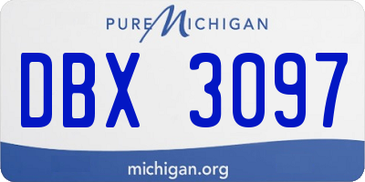 MI license plate DBX3097