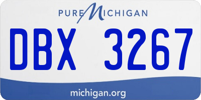 MI license plate DBX3267