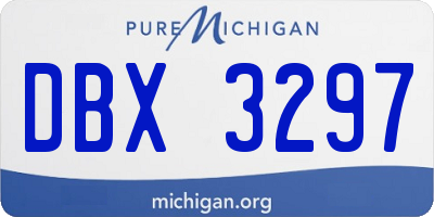 MI license plate DBX3297