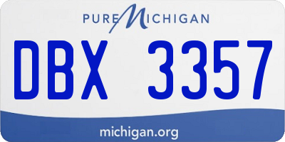 MI license plate DBX3357