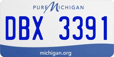 MI license plate DBX3391