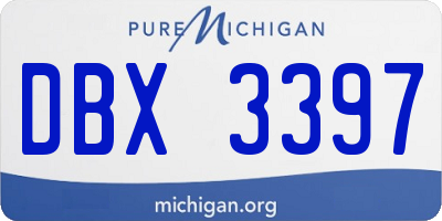 MI license plate DBX3397