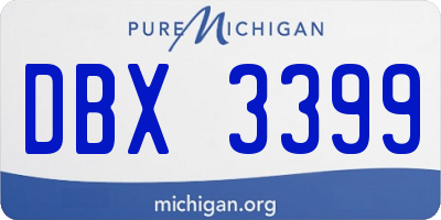 MI license plate DBX3399