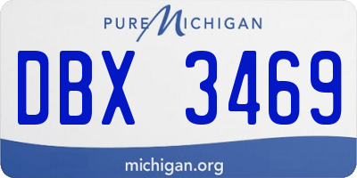 MI license plate DBX3469