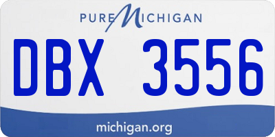 MI license plate DBX3556