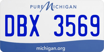 MI license plate DBX3569
