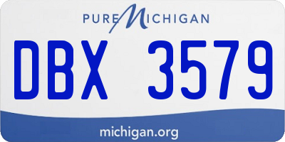 MI license plate DBX3579