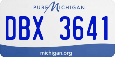 MI license plate DBX3641