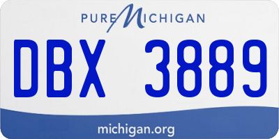 MI license plate DBX3889