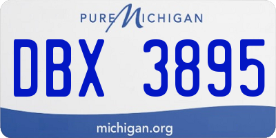 MI license plate DBX3895
