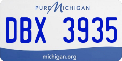 MI license plate DBX3935