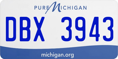 MI license plate DBX3943