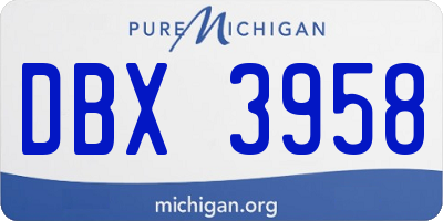 MI license plate DBX3958