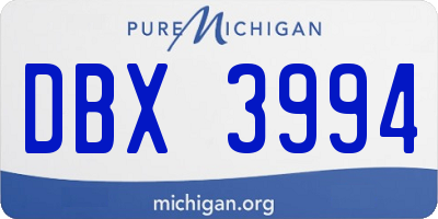MI license plate DBX3994
