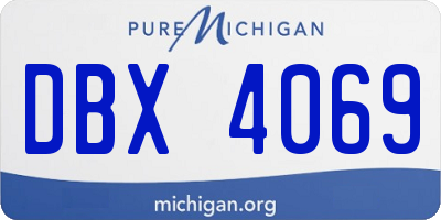 MI license plate DBX4069