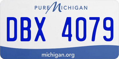MI license plate DBX4079
