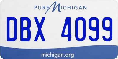 MI license plate DBX4099