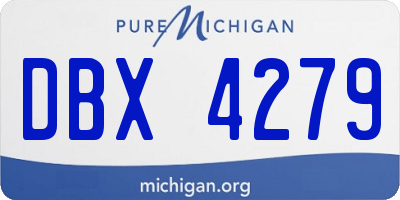MI license plate DBX4279
