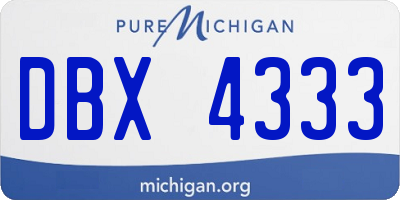 MI license plate DBX4333