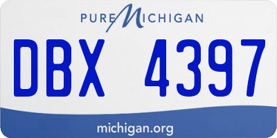 MI license plate DBX4397