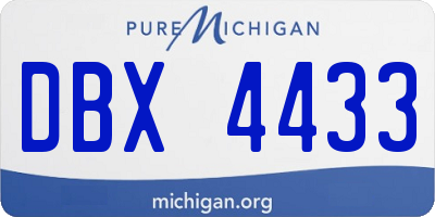 MI license plate DBX4433