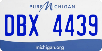 MI license plate DBX4439