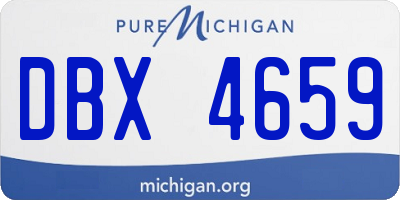 MI license plate DBX4659