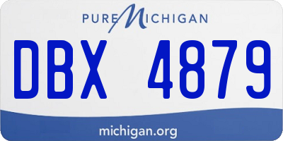 MI license plate DBX4879