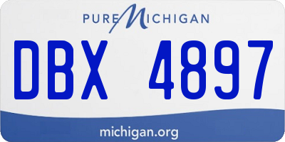 MI license plate DBX4897