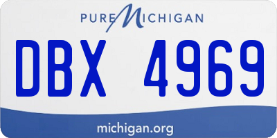 MI license plate DBX4969