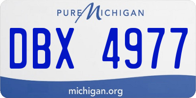 MI license plate DBX4977