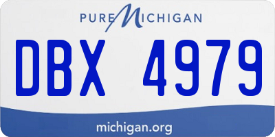 MI license plate DBX4979