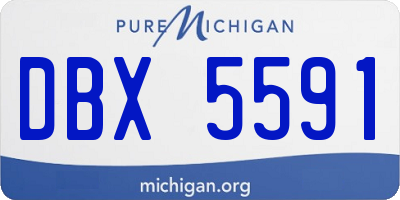 MI license plate DBX5591