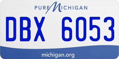 MI license plate DBX6053