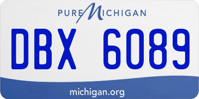 MI license plate DBX6089