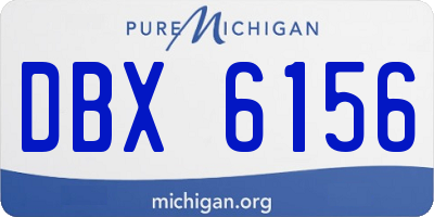 MI license plate DBX6156