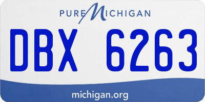 MI license plate DBX6263
