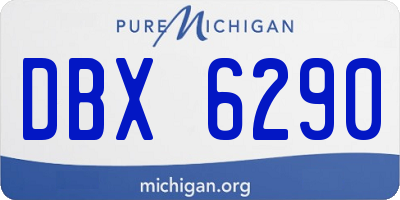 MI license plate DBX6290