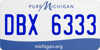 MI license plate DBX6333