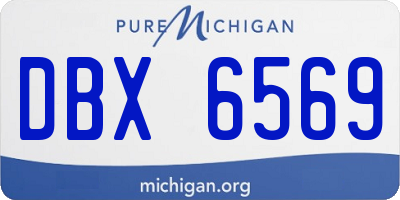MI license plate DBX6569