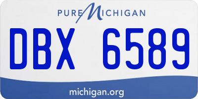 MI license plate DBX6589
