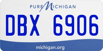 MI license plate DBX6906